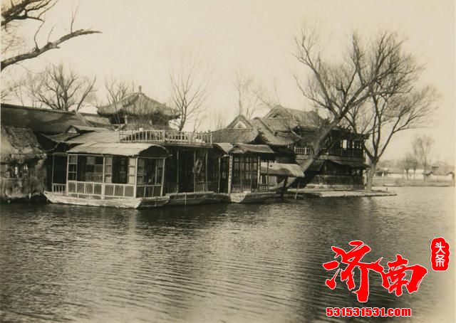 老照片：济南1929年的初春，泉城九十年前的风光人文旧貌