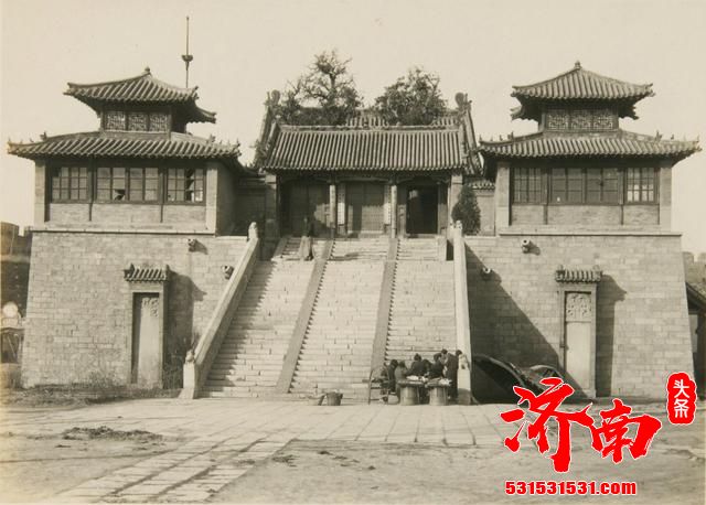 老照片：济南1929年的初春，泉城九十年前的风光人文旧貌