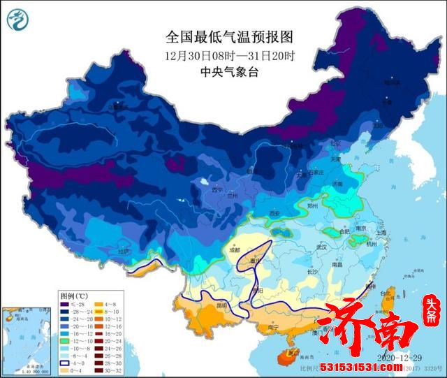 江南南部和华南的大部分地区的温度将降10至12℃ 注意做好防御