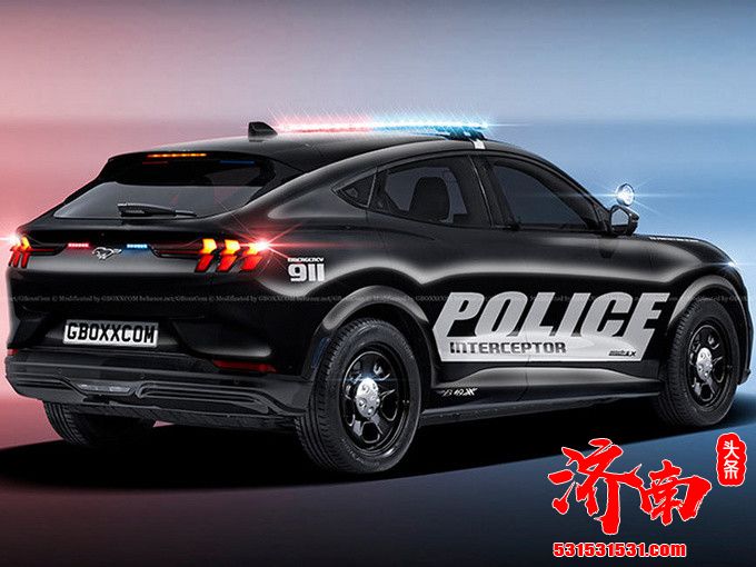 福特Mustang Mach-E新车曝光 采用警车涂装 搭双电机四驱